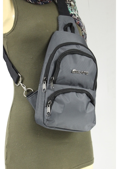 Escape Esc 3530 Yağmura Dayanıklı Polyester Çapraz Body Bag Gri