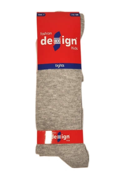 Design DESIGN PAMUKLU KÜLOTLU ÇORAP - 9 YAŞ-Gri