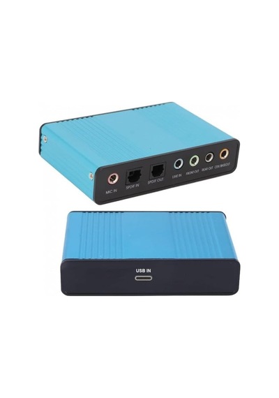 Tr Usb Type C 2.0 Harici Ses Kartı 6 Kanal 5.1 Usb Optik Harici Ses Kartı