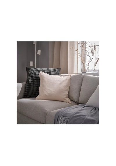 Ikea Svartpoppel Yastık Kılıfı 65 X 65 Cm Siyah Gri Siyah - Gri