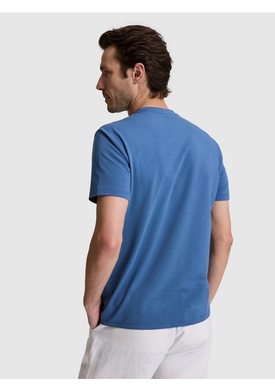 Cacharel Erkek İndigo Tişört Basic 50328373-vr028 Mavi