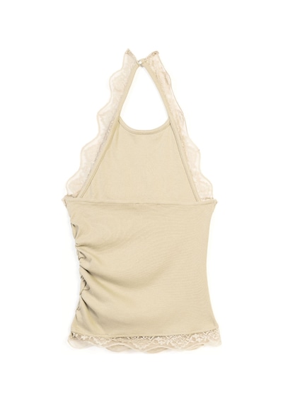 Dantel Detaylı Halter Top Adaçayı