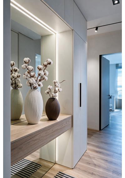 Pinterest 2'li Vazo Set - Modern Salon Dekoru, Hediyelik - Hindistan Cevizi Dokulu - Beyaz/acı Kahve