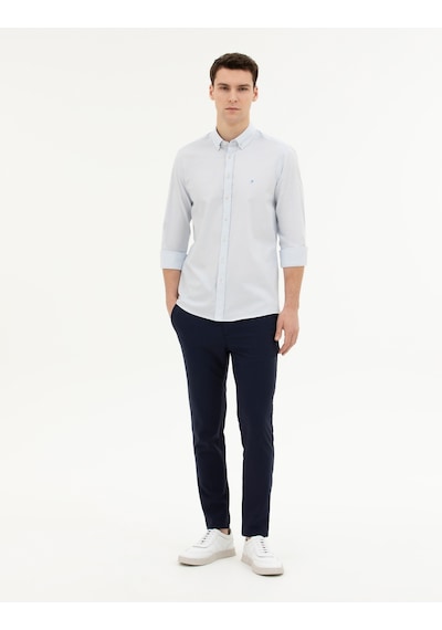 Pierre Cardin Erkek Açık Mavi Gömlek Desenli 50284872-vr003 Açık Mavi