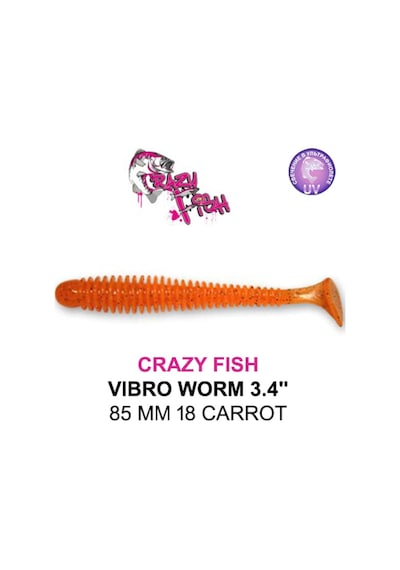 Crazy Fısh Vıbro Worm 85 Mm Aromalı Silikon Yem