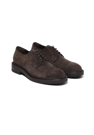 Cacao Dark Brown Oxford Klasik Erkek 1056 - Moss Dino Draghi Derby Kahverengi