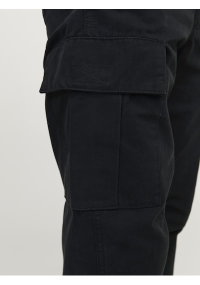 Jack & Jones Erkek Pamuklu Kargo Pantolon - Kane - 12258150 Siyah