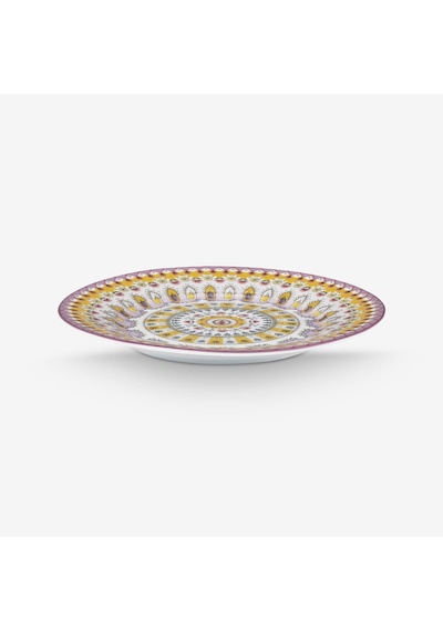 Sarı Porselen Kek Standı 26,5 Cm