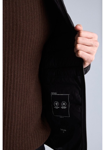 Defacto Su İtici Kapüşonlu Slim Fit Şişme Mont N4661az26aubk27 Siyah-bk27