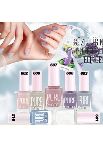 Pastel Oje 7'li 601-602-612-606-607-608-613 + Areon Antı Moth