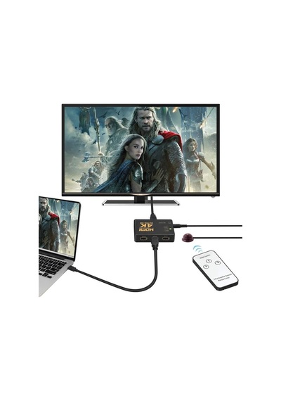 7032 Hdmi Switch 3 Port Çoklayıcı Kumandalı Hdmı 3 Giriş 1 Çıkış 4k 2k 3 Port 3 1 Hdmı Ultra