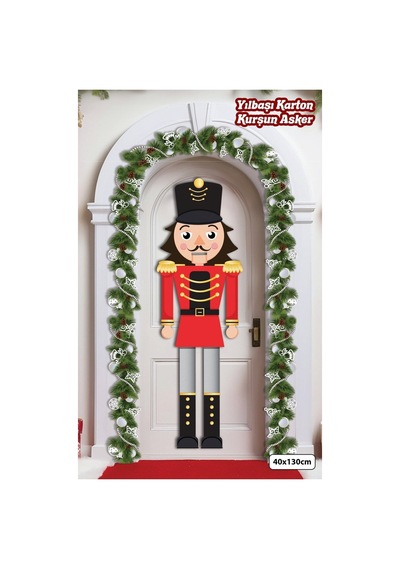 Büyük Boy Karton Kurşun Asker Yılbaşı Kapı Süsü 40x130 Cm - Fındıkkıran Kapı Ve Duvar Dekoru