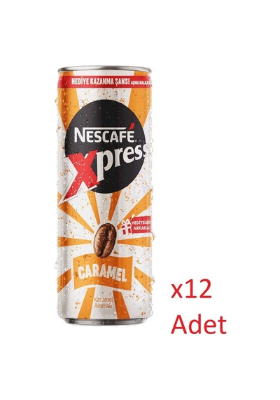 Nescafe Xpress Caramel Kahve Aromalı Sütlü İçecek 12 x 250 ML
