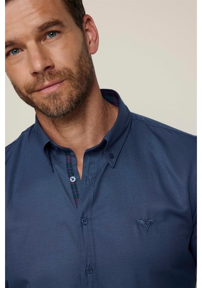 Tudors Erkek Slim Fit Dar Kesim Uzun Kollu Pamuklu Oxford Doku Petrol Renk Düğmeli Yaka Gömlek-23462 Petrol Tudors Erkek Slim Fit Dar Kesim Uzun Kollu Pamuklu Oxford Doku Petrol Renk Düğmeli Yaka Gömlek-23462 Petrol