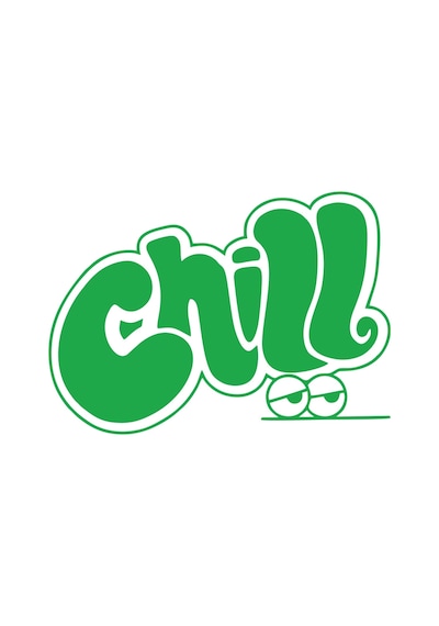 Chill Araba Stickeri 17x17 Cm Yeşil