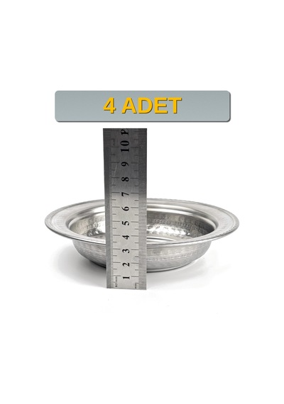 Binbir Trend 15 Cm Yanaklı Krom Çelik Cacık Ve Çorba Kasesi 270 Ml Lokanta, Restoran Ve Ev Tipi Kase -kase1511 4 Adet