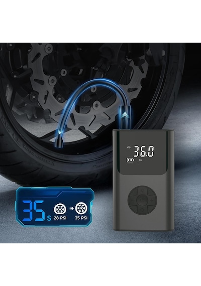 Mioji Mio 11 Plus 150PSI 4000 mAh Taşınabilir Araç Hava Kompresörü Araba Lastik Hava Pompası