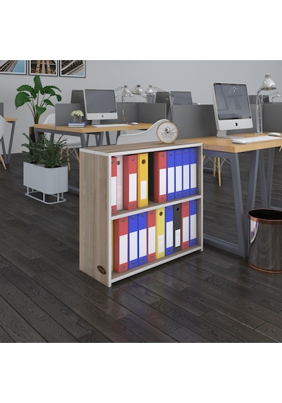 Kenzlife Klasörlük Raflı Burutay Crd 70 80 30 Kitaplık Ofis Arkalıksız Çok Renkli
