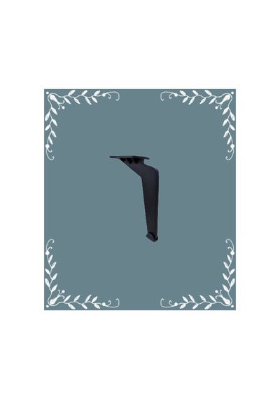 Tabanca - 17,5 Cm. - Metal Ayak - Siyah - 4 Adet Diğer
