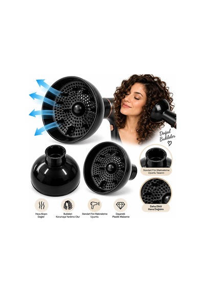Powertec Vıgo Başlık Siyah Saç Şekillendirici