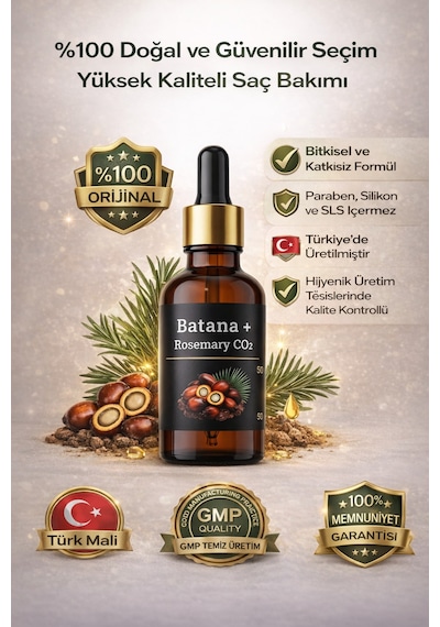 Safvital Batana Yağı Saç Dökülmesine Karşı Güçlendirici & Gürleştirici Bakım Yağı 50 Ml Biberiye+co2