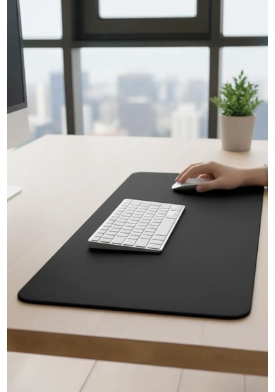 Premium Oyuncu Klavye Fare Altlığı 300 800mm Siyah Ofis Gereci Bilgisayar Altı