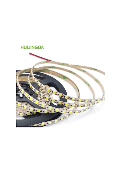 5 Volt 2835 120 Ledli 5mm Şerit Led Amber Sarı 5 Metre
