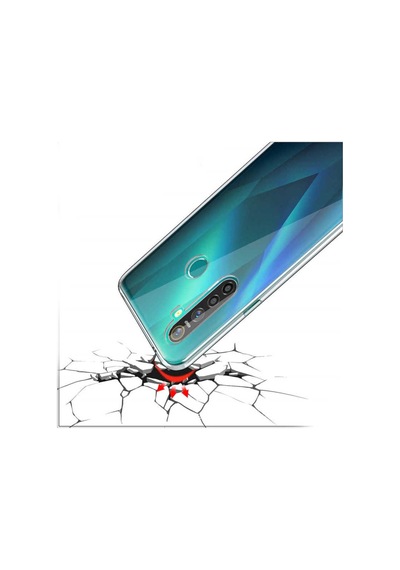 Realme 5i Kılıf Zore Süper Silikon Kapak Renksiz