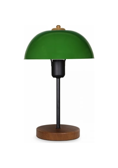 North Home Mantar Başlıklı Metal Abajur Salon Ofis Cafe İşletme Masa Lambası