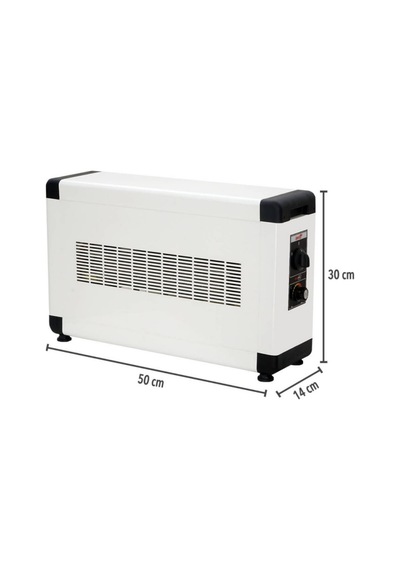 Heatbox Hbb3000k Board 3000 Watt Monofaze Elektrikli Fanlı Isıtıcı Krem