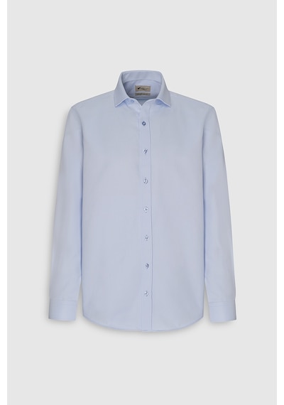 AC&Co / Altınyıldız Classics Erkek Mavi Kolay Ütülenebilir Slim Fit Dar Kesim İtalyan Yaka Armürlü Gömlek Mavi AC&Co / Altınyıldız Classics Erkek Mavi Kolay Ütülenebilir Slim Fit Dar Kesim İtalyan Yaka Armürlü Gömlek Mavi