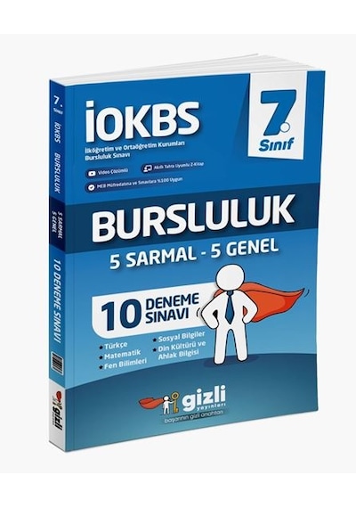 Gizli Yayınları 2025 7. Sınıf 10 Bursluluk Deneme