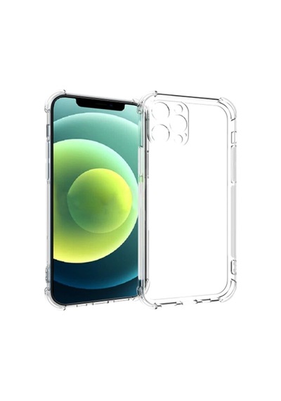 İphone 12 Pro Max 6.7 Anti-drop Silikon Kılıf Kamera Korumalı Şeffaf Silikon Kılıf- 5775 Mh-hs8345-3206