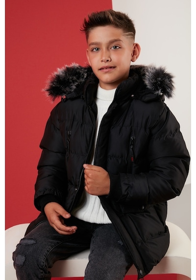 Lela Içi Peluş Astarlı Çıkarılabilir Kapüşonlu Suya Dayanıklı Kışlık Erkek Çocuk Mont 5760022 Siyah Lela Içi Peluş Astarlı Çıkarılabilir Kapüşonlu Suya Dayanıklı Kışlık Erkek Çocuk Mont 5760022 Siyah