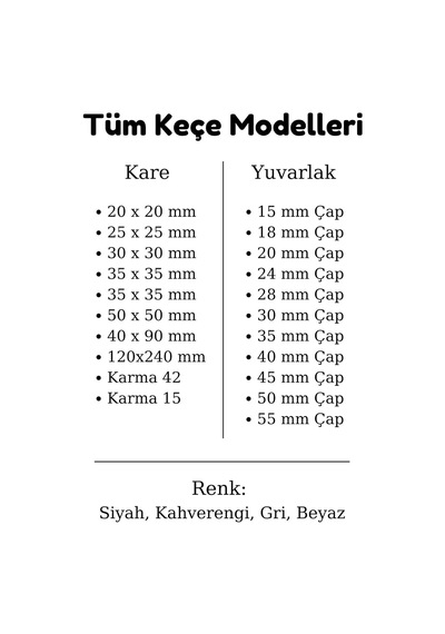 Lexroo Siyah Keçe 48 Adet 2 Cm Daire Yapışkanlı Sandalye, Masa, Koltuk Altı Parke Koruma Yuvarlak