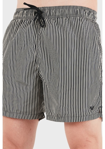 Emporio Armani Çizgili Mayo Short Erkek Deniz Şortu Em000583 Af20445 F1039 Siyah-bej Emporio Armani Çizgili Mayo Short Erkek Deniz Şortu Em000583 Af20445 F1039 Siyah-bej