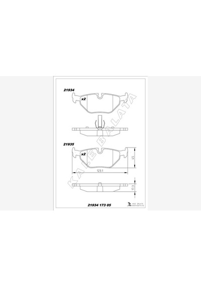 Fren - 551 - Balatası Arka Bmw E30 E36 E46 - Dpmıx-hb - E85 E86 Fren Balatası