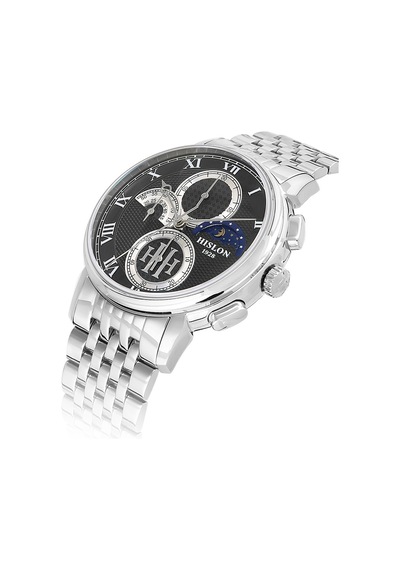 Hislon Men's Timeles's Tm143s-04ss Gri