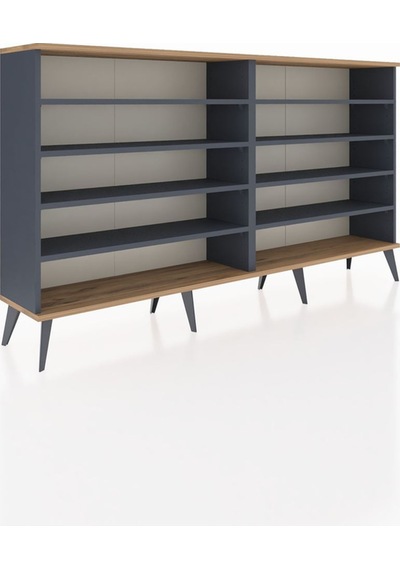 Arges Konsol 8 Raflı 176x30x99 Antrasit-çam/antrasit Atlas Çam/antrasıt - Antrasıt Arges Konsol 8 Raflı 176x30x99 Antrasit-çam/antrasit Atlas Çam/antrasıt - Antrasıt