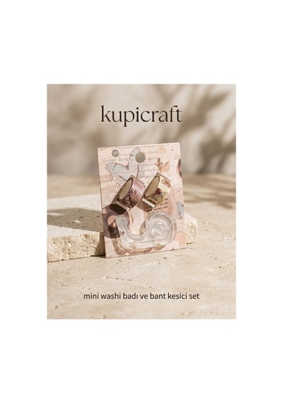 Mini Washi Bant Ve Bant Kesici Seti Vintage Tasarım - 942409678