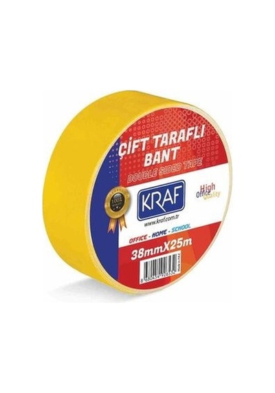 Kraf 2538G Çift Taraflı Bant 38 MM x 25 M
