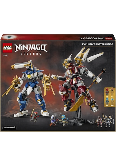 LEGO NINJAGO İkiz Titan Robotları 71870 - 12 Yaş ve Üzeri Çocuklar için Minifigür İçeren Yaratıcı Oyuncak Yapım Seti (1707 Parça)