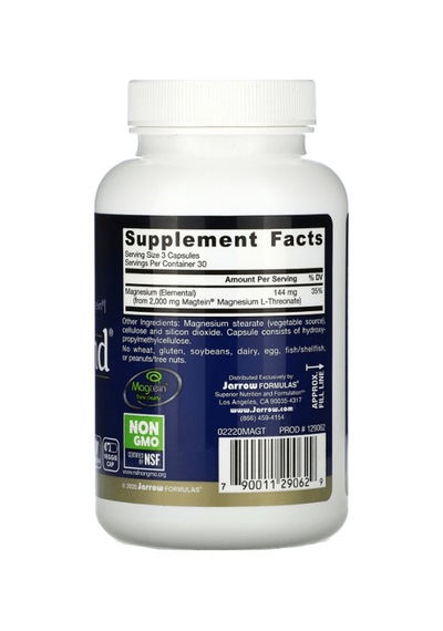 Jarrow Formulas, Magmind Magtein 90 Veggie Capsul..biliş, Ha...