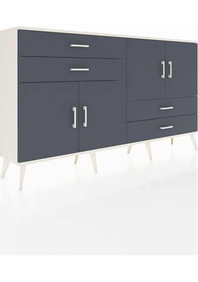 Arges Konsol 3 Raflı 4 Çekmeceli 4 Kapaklı 176x30x99 Aytaşı-antrasit Antrasıt/antrasıt - Aytası Arges Konsol 3 Raflı 4 Çekmeceli 4 Kapaklı 176x30x99 Aytaşı-antrasit Antrasıt/antrasıt - Aytası