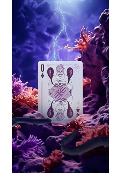 Disney Villains Oyun Kartları Yeşil Veya Mor Poker, Kaykay, Koleksiyoncular Ve Disney Hayranları İçin