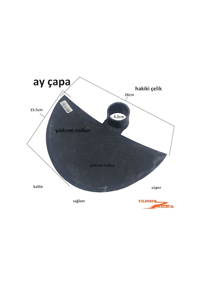 Bahçe Çapası Ay Çapa Karık Açma Bel Çapa Çelik Toprak Kazma Tarla
