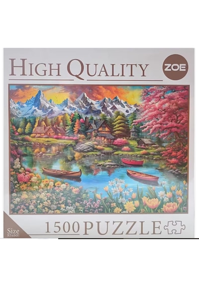 High Quality 1500 Parça Puzzle Göl Evi 1662