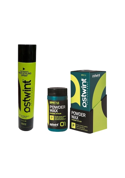Ostwint Hair Sytling Spray 400 ML + Ostwint Powder Wax Styler Yeşil 20 G