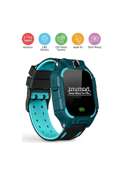 Zmsmart Q19 LBS Konum Sesli Görüşme Akıllı Çocuk Takip Saati (İthalatçı Garantili)