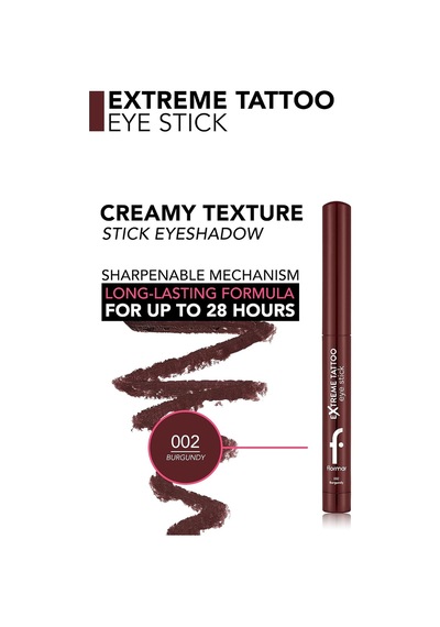 Extreme Tattoo Mat & Işıltılı Asansörlü Kalemtıraşlı Jel Göz Kalemi & Far Stick Diğer